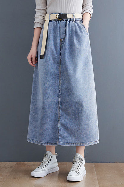 - Denim Skirt