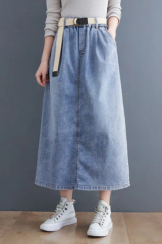 - Denim Skirt