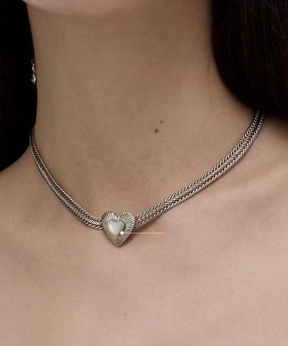 Boutique Gold Alloy Love Shell Pendant Necklace