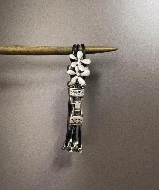 Retro Silk Stainless Steel Alloy Bracelet