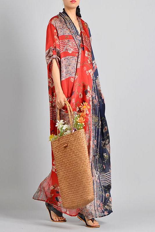 Limited Stock- Spliced Print Tencel Dress