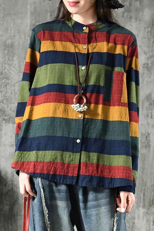 Limited Stock- Striped Long Sleeve 100%cotton Shirt