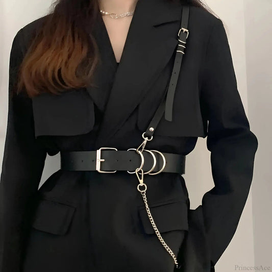 Dark Harness Waist Belt