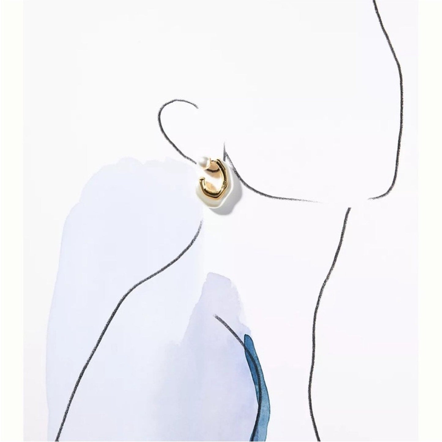 2-in-1 Convertible Pearl Hoops