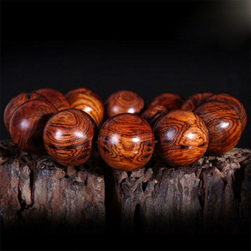 Rosewood Spiritual Bracelet 12mm for Warmth and Calm
