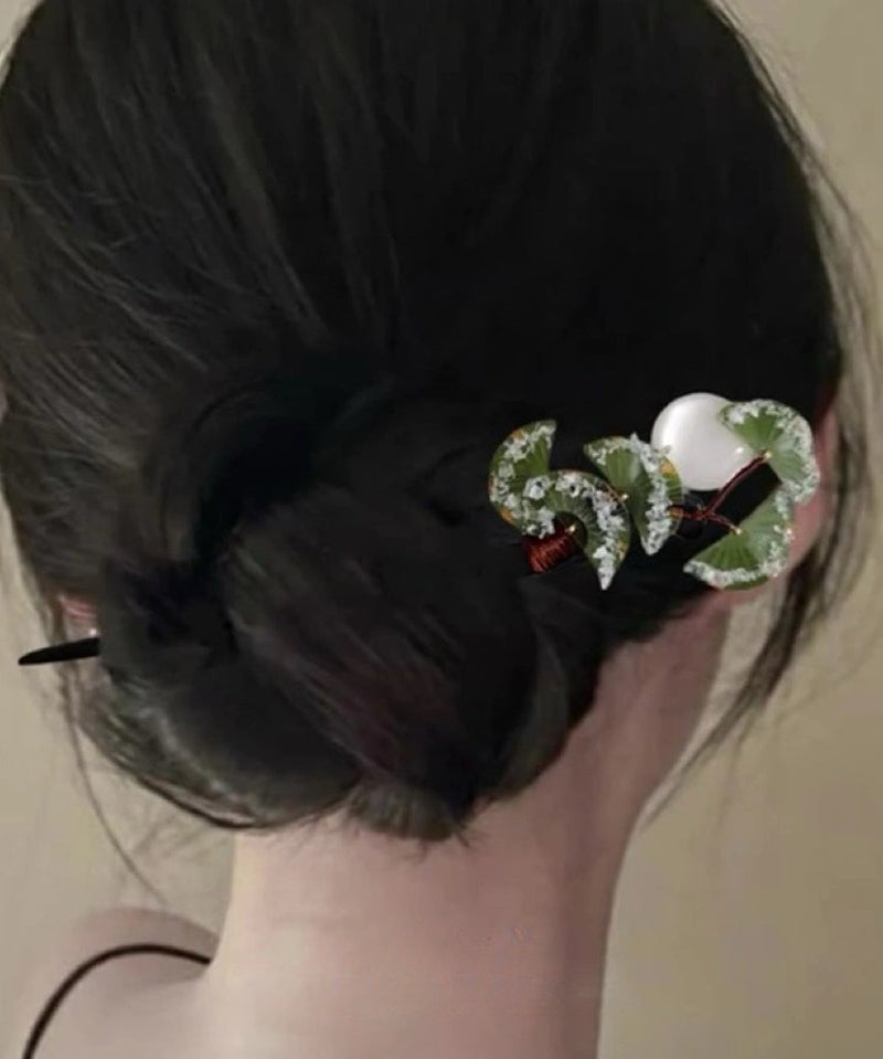 Retro Rainbow Resin Baby's Breath Hairpin