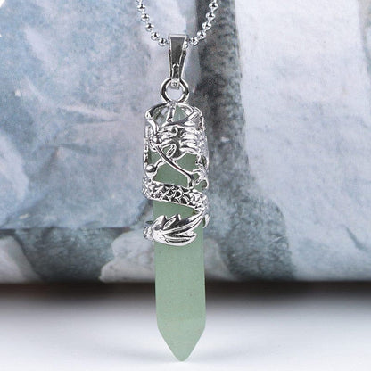 Natural Stone Pendant Necklace