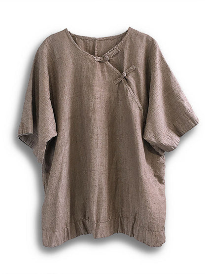Summer Buckle Ramie Shirt