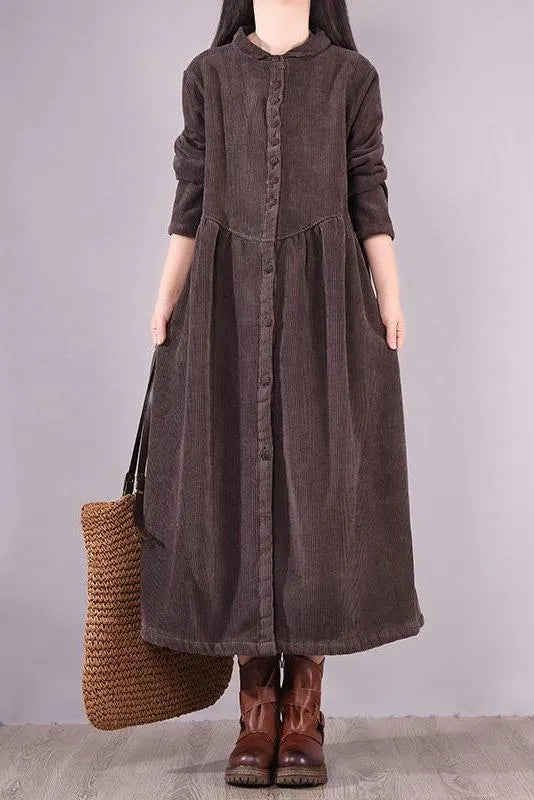 Limited Stock- Winter Thicken Warm Corduroy Dress