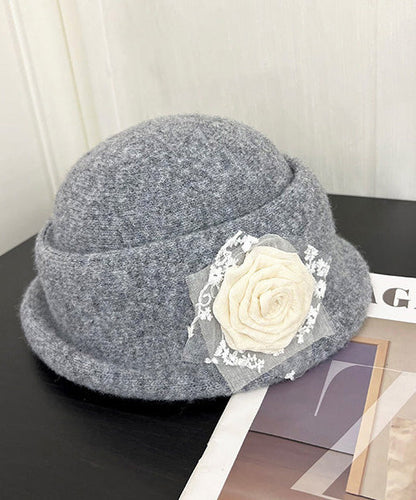 Stylish Beige Knit Beret Hat