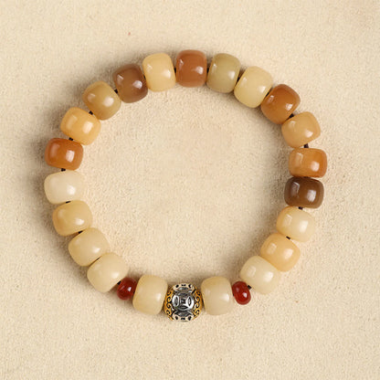 Buddha Stones Natural Bodhi Seed the Lord of the Corpse Forest Om Mani Padme Hum Wisdom Bracelet
