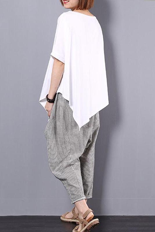 Limited Stock- Irregular Loose 100% Cotton T-shirt