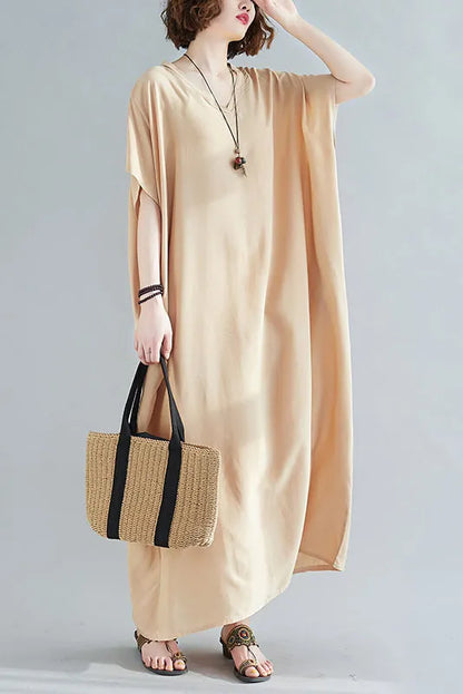 -new Style Short Sleeve Maxi Dress