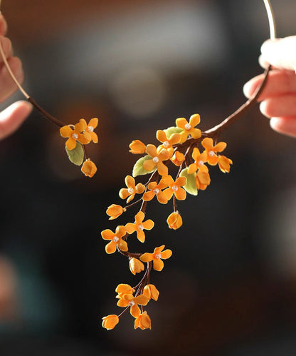Orange Alloy Osmanthus Hairpin