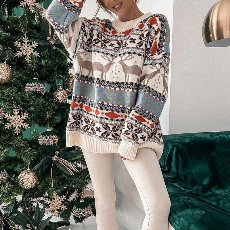 Turtleneck Sweater for Women Christmas