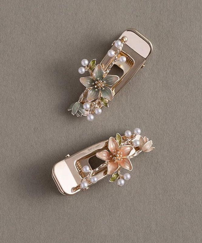 Alloy Pearl Dripping Glaze Hairpin Two-piece Set