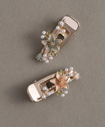 Alloy Pearl Dripping Glaze Hairpin Two-piece Set