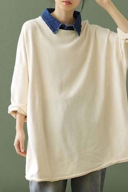 Limited Stock- Stitching Color Contrast T-shirt