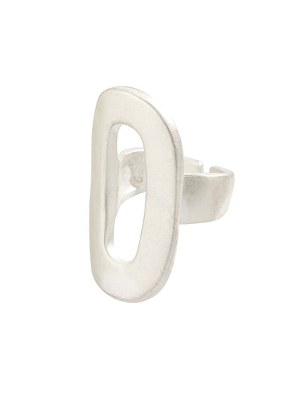 Adjustable Geometric Hollow Color Rings Accessories