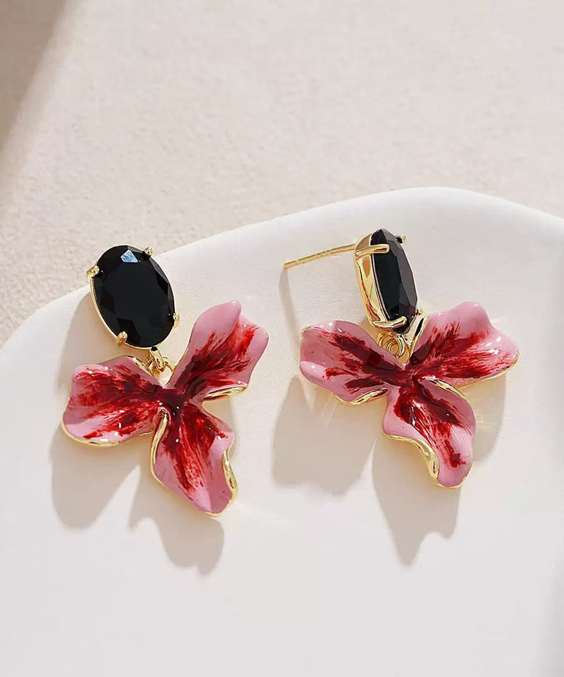 Sterling Silver Overgild Drop Earrings