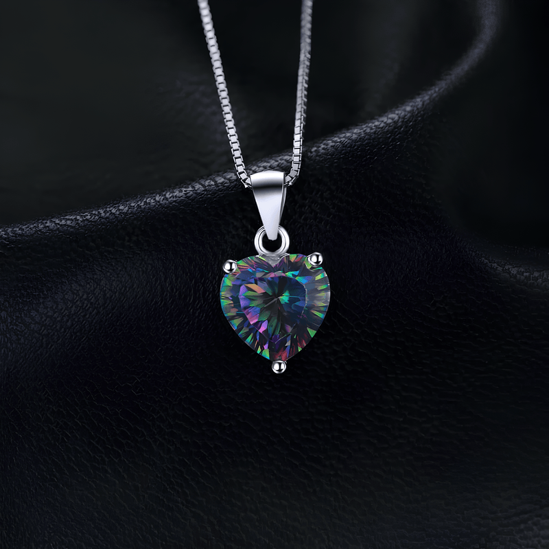 Heart of Healing Light Rainbow Topaz Necklace