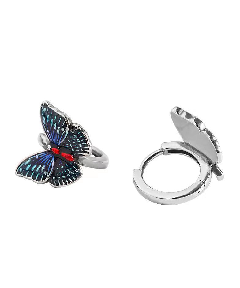Dream Butterfly Jewelry Style Enamel Colorful Ear Buckle