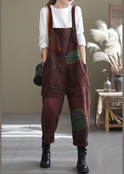 Mulberry Pockets Print Jumpsuit Spring