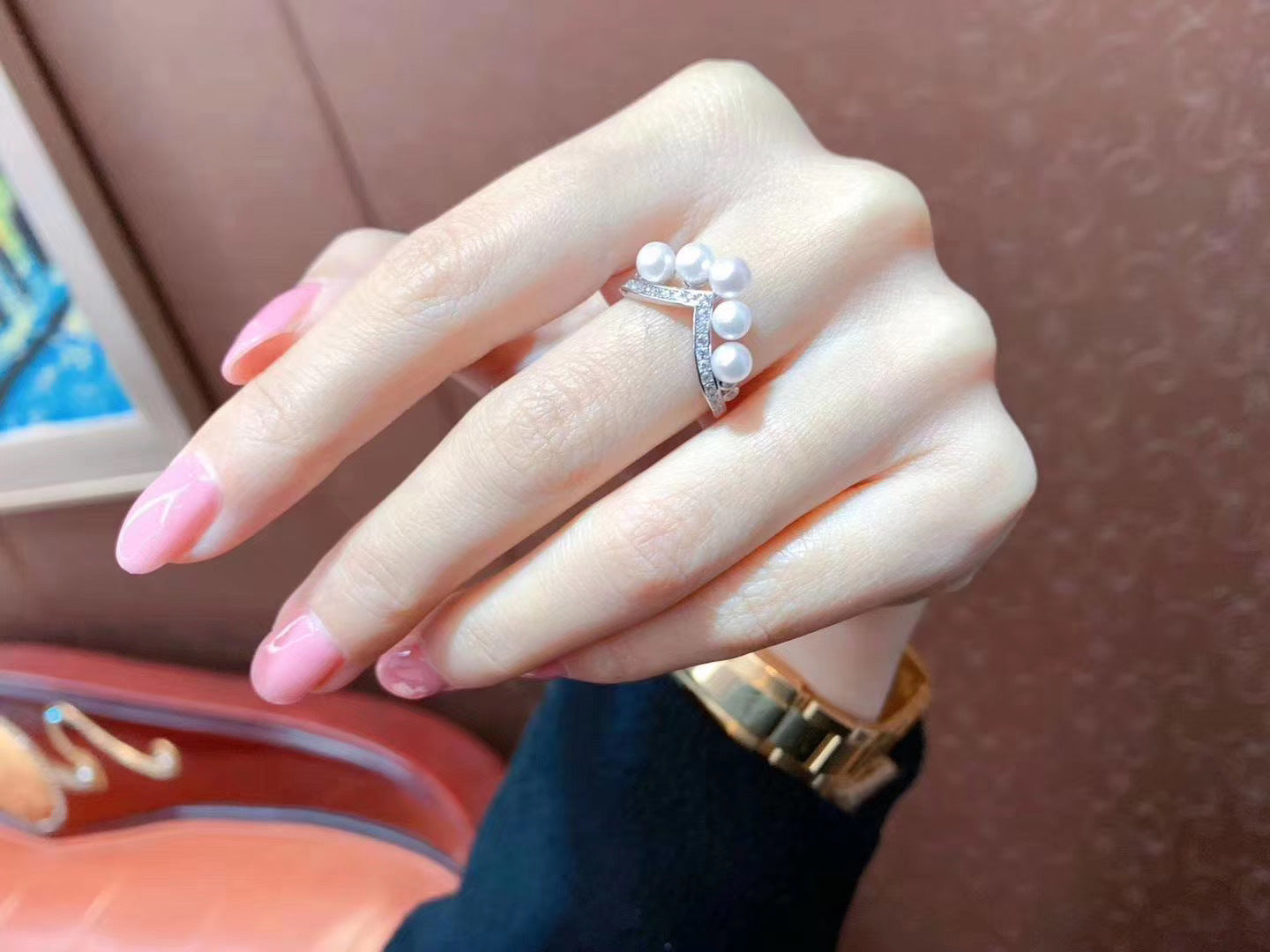 Multi-wear Style 4-5mm Aaaa Grade Freshwater Pearl Rings in 925 Sterling Silver