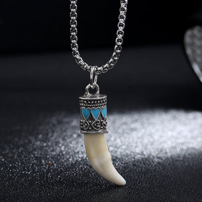 Titanium Steel Balance Necklace Pendant for Spiritual Protection
