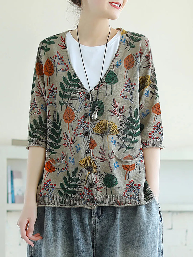 Printed Half Sleeve Knitted Shirt