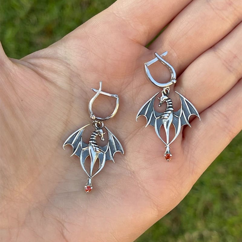 Flying Dragon Dangle Earrings