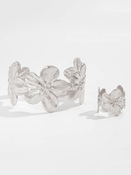 Flower Shape Geometric Bracelet Accessories Rings Accessories