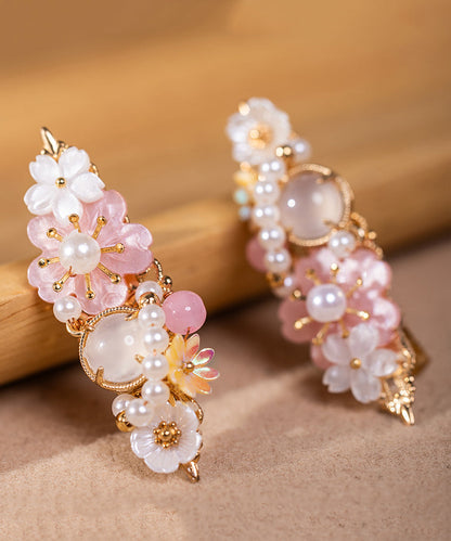 Multicolor Alloy Pearl Resin Colored Glaze Hairpin