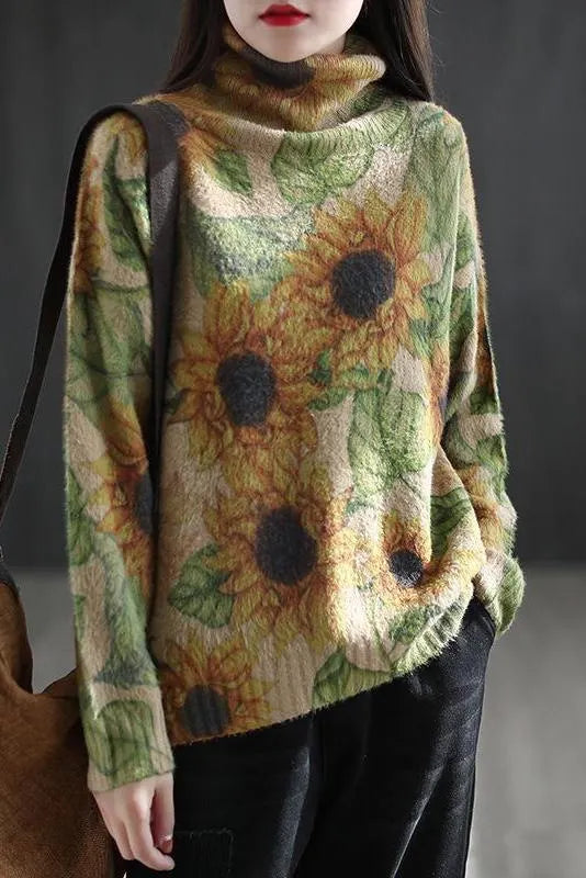 Winter Turtleneck Knitted Sweater