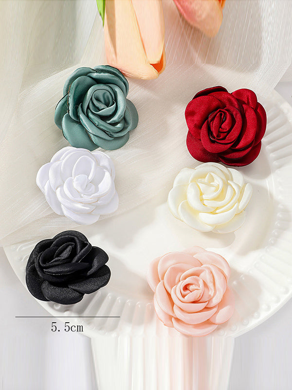Color Three-dimensional Flower Brooch Accessories