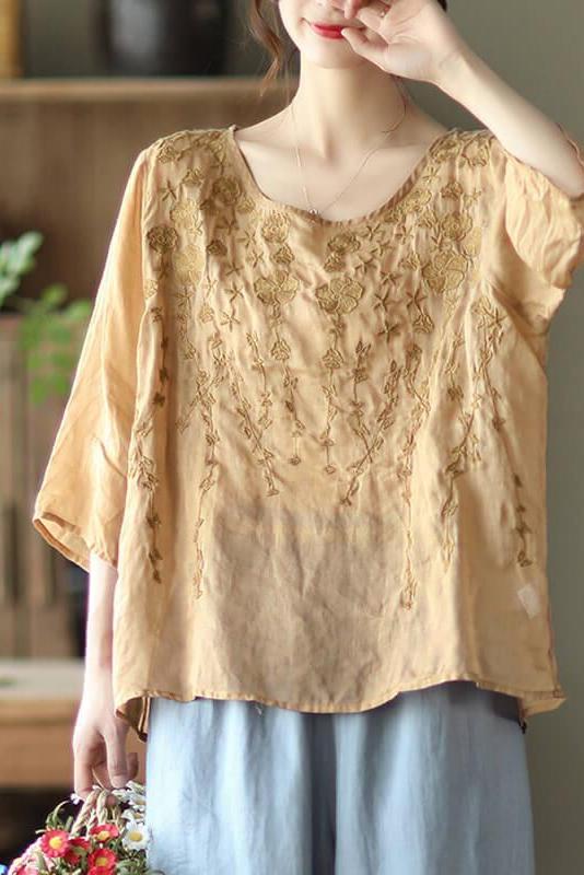 Summer Embroidered T-shirt