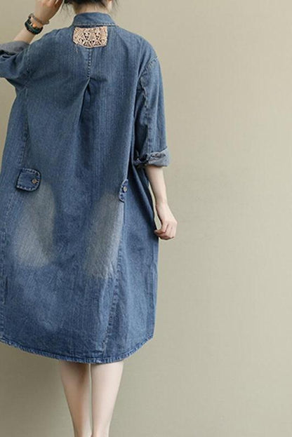 Long Sleeved Denim Dress