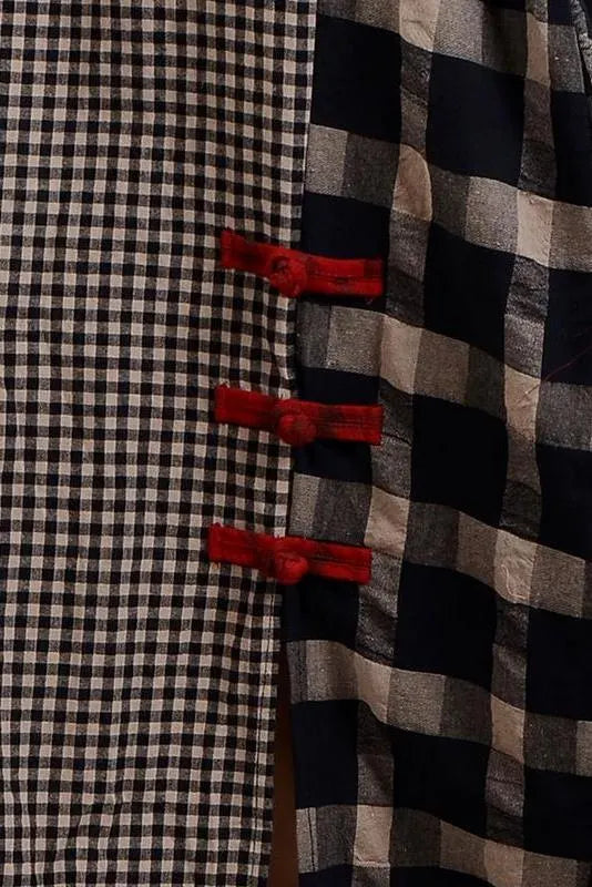 Limited Stock- Different Colored Plaid Retro Cotton Linen Dress