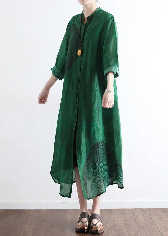 Spring Loose Large Art Silk Cardigan