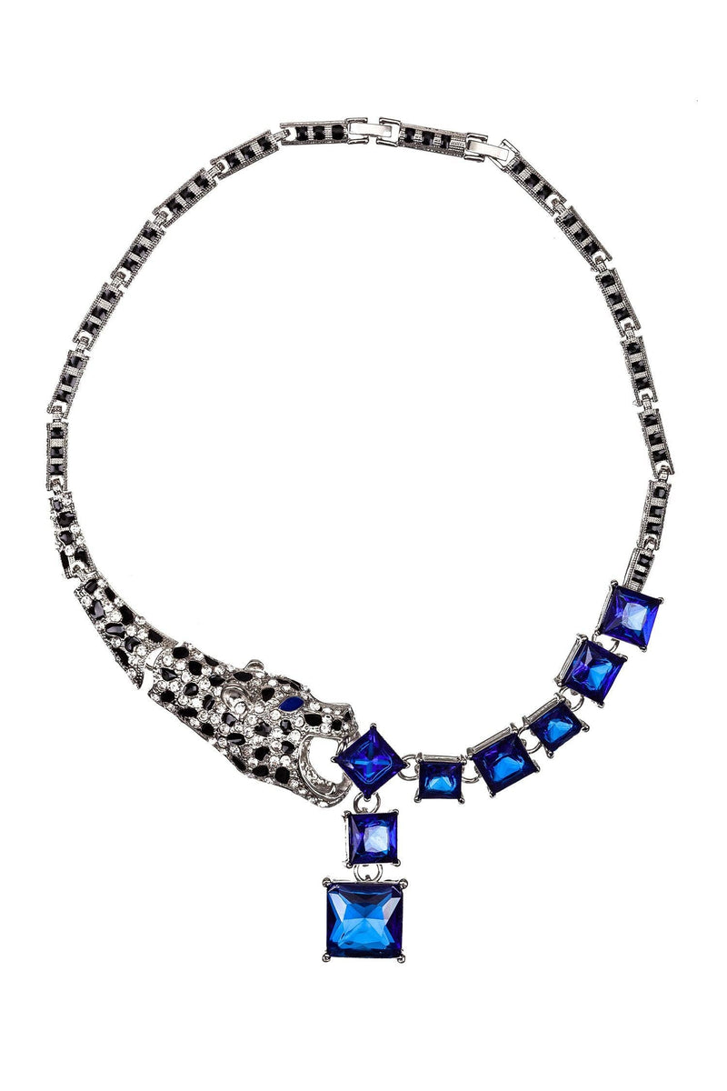 Lynx Necklace: Gold/red