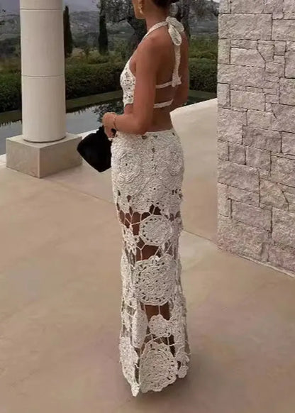 Hanging Neck Backless Dress New
