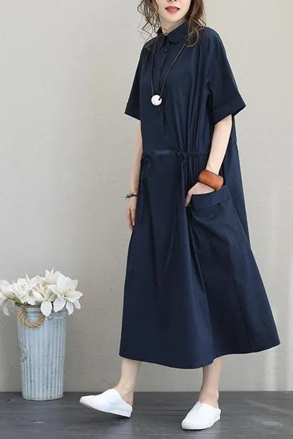 Summer Design Cotton Dresses Loose Clothes