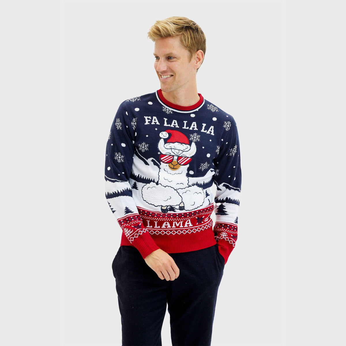 Fa La La La Llama Sweatshirt Men's