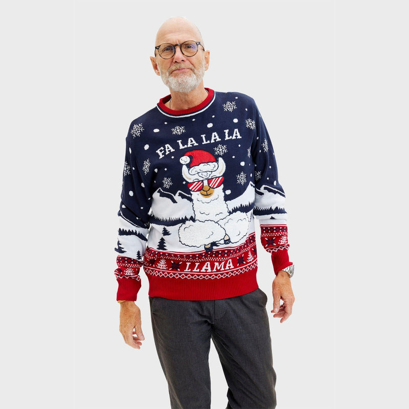Fa La La La Llama Sweatshirt Men's