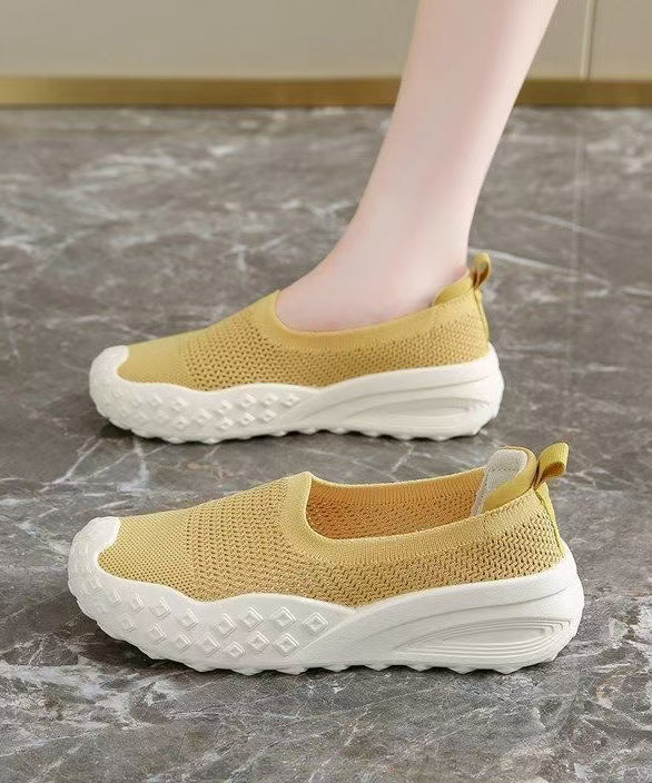 Yellow Flat Feet Shoes Flat Shoes for