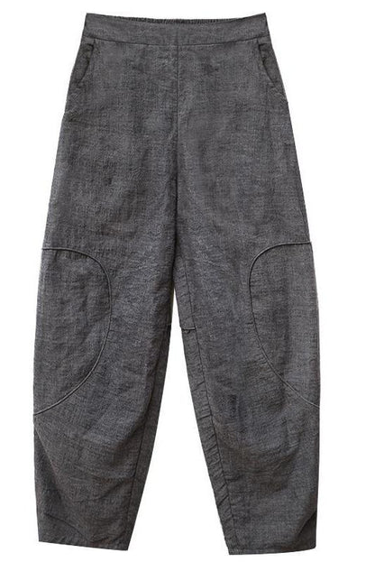 Black Linen Pants Spring Loose Trousers