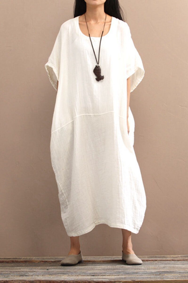 Cotton Loose Long Dress Dress