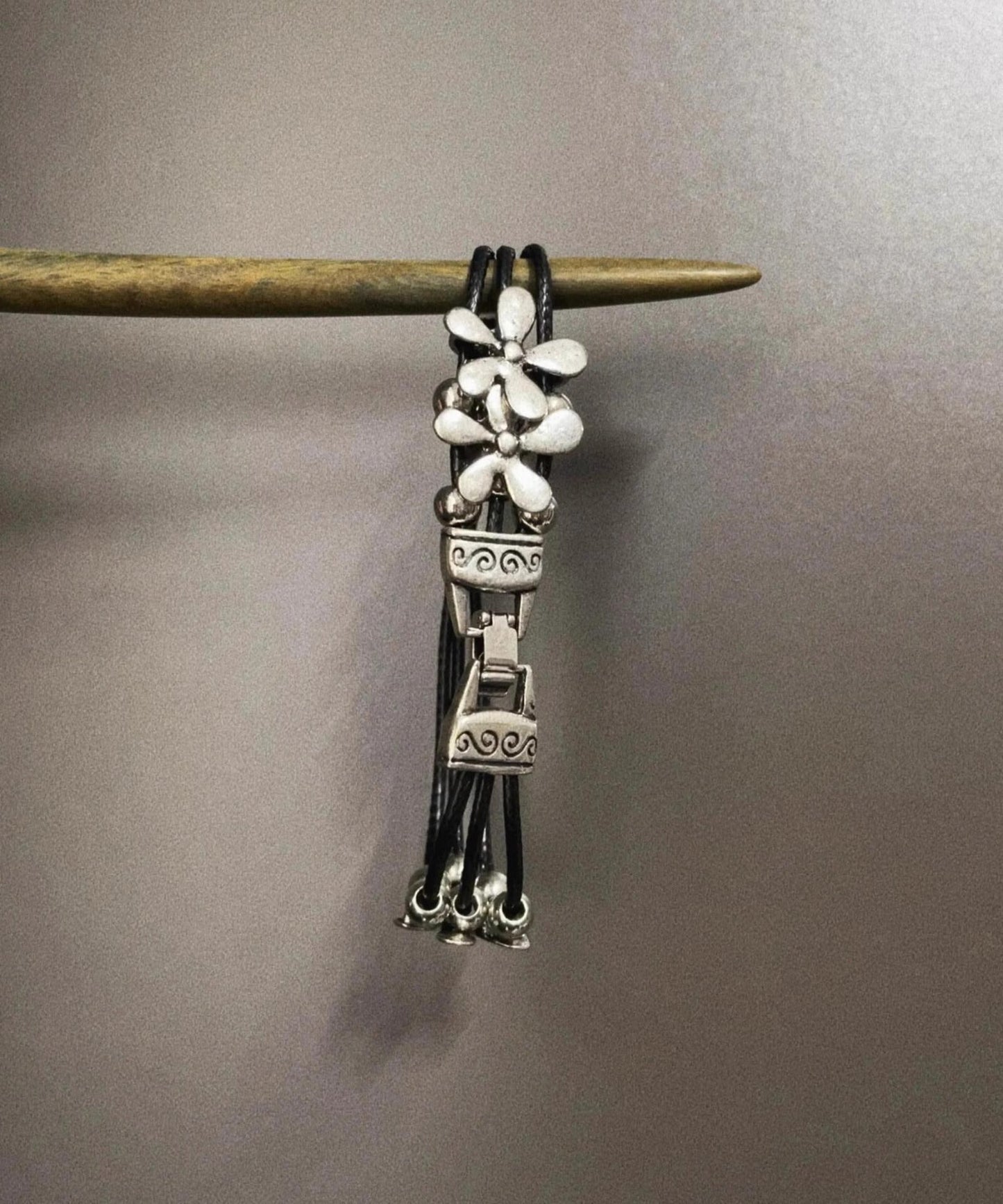 Retro Silk Stainless Steel Alloy Bracelet