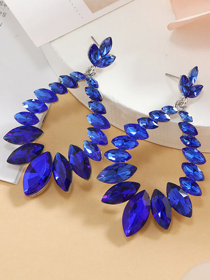 Geometric Rhine Stones Earrings Accessories