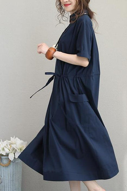 Summer Design Cotton Dresses Loose Clothes